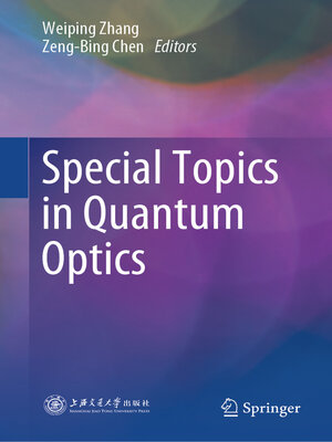 cover image of Special Topics in Quantum Optics